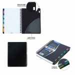 Doms 5 Subject Notebook | Hi- Bright 70 GSM paper | Wiro Binding | Poly Cover | Pen Holder On Back Cover | 300 Pages