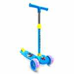 Kidsmate Rider Pro Kick Scooter with Broad3-Wheel Skating Scooter for Boys & Girls of Ages 6-12 Years | 5-Level Adjustable Height, and Easy Fold Design (Blue)