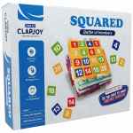 Clapjoy Squared Strategic Number Game for 2-4 Players | Board Game for Kids & Adults Party & Fun Board Game