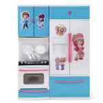 ToyMart Modern Kitchen Play Set with Light and Sound opneable Door Cooking Toy Refrigerator & Kitchen Accessories for Kids