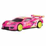 Hot Wheels Mattel Metal Premium Toy Car Barbie 65Th Anniversary Corvette C8.R, 1:64 Scale Die-Cast Replica from Popular Movie (Styles May Vary) Pink