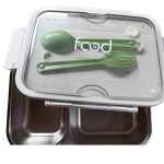 Trade Zone Unique Designs Lunch Box for Kids, Working Woman and Man for Daily Use (Stainless Steel Tray Box)