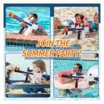 Blue M416 with Duel Batteries Electric Water Gun for Pool | for Kids Age 6 7 8