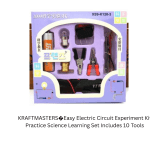 Easy Electric Circuit Experiment Kit Science Learning Set Includes 10 Tools Educational Electronic Hobby Kit