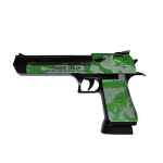 Light and Sound Police Army Style Pistol Gun Toy with Moving Top Loader