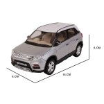 Bretza Pull Back Plastic Car Toy for Kids (Grey) | Die Cast