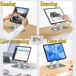 Foldable Desktop 360 Rotating Base Fit For iPad, Tablet, Mobile 4-13 Inch, D3 Mobile Holder