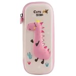 ino Double Sided Pencil Pouch – Spacious Stationery Box for Kids with Cute Dinosaur Design