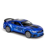 Ford Mustang GT500 Die-Cast Pullback Toy Car – Metal, Lights, Sound, Openable Door | Size 1:32