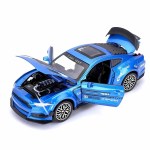 Ford Mustang GT500 Die-Cast Pullback Toy Car – Metal, Lights, Sound, Openable Door | Size 1:32