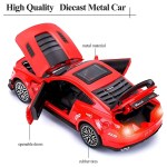Ford Mustang GT500 Die-Cast Pullback Toy Car – Metal, Lights, Sound, Openable Door | Size 1:32 - Image 4