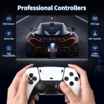 KJ-21 Retro 4K Game Console: Nostalgia Plug and Play with 20000+ Built-in Games, 2.4G Wireless 2 Player Dual Controllers