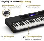 Casio CT-S400 – Advanced 61 Piano-Style Keys Casiotone Keyboard with AiX Sound Source