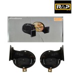 Roots Windtone Classic Horn Pair for Cars | 12V Dual-Tone | 120dB | Gold & Black