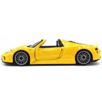 Welly Porsche 918 Spyder 1:24 Scale Diecast Model Car (Yellow)