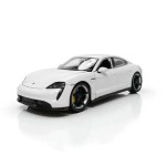 Welly Porsche Taycan Turbo S 1:24 Scale Diecast Model Car (White)