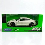Welly Porsche Taycan Turbo S 1:24 Scale Diecast Model Car (White)