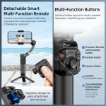 TOKQI M02 AI Gimbal Stabilizer | 3-Axis Foldable Mobile Gimbal